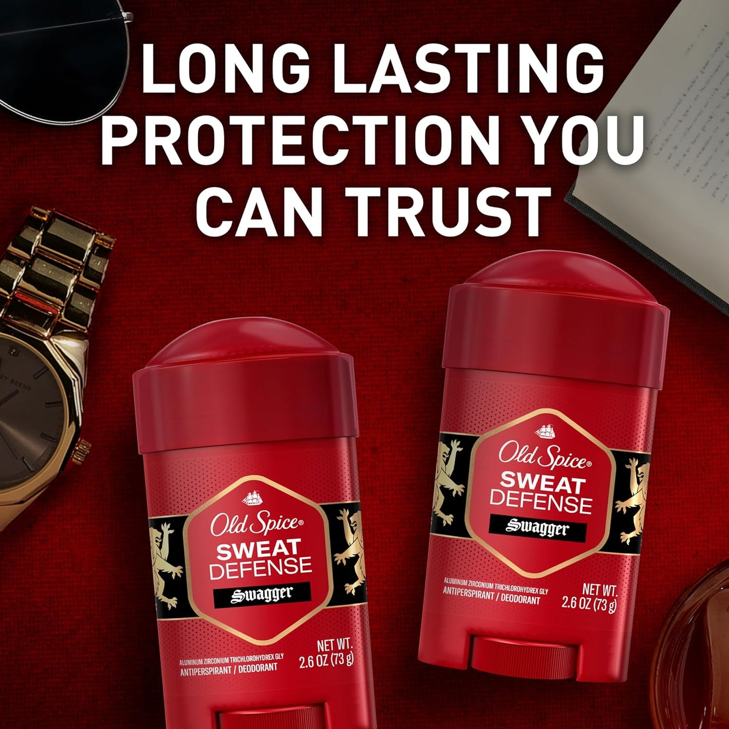 Men'S Triple Protection Antiperspirant & Deodorant, Sweat Defense, Stronger Swagger, 2.6Oz
